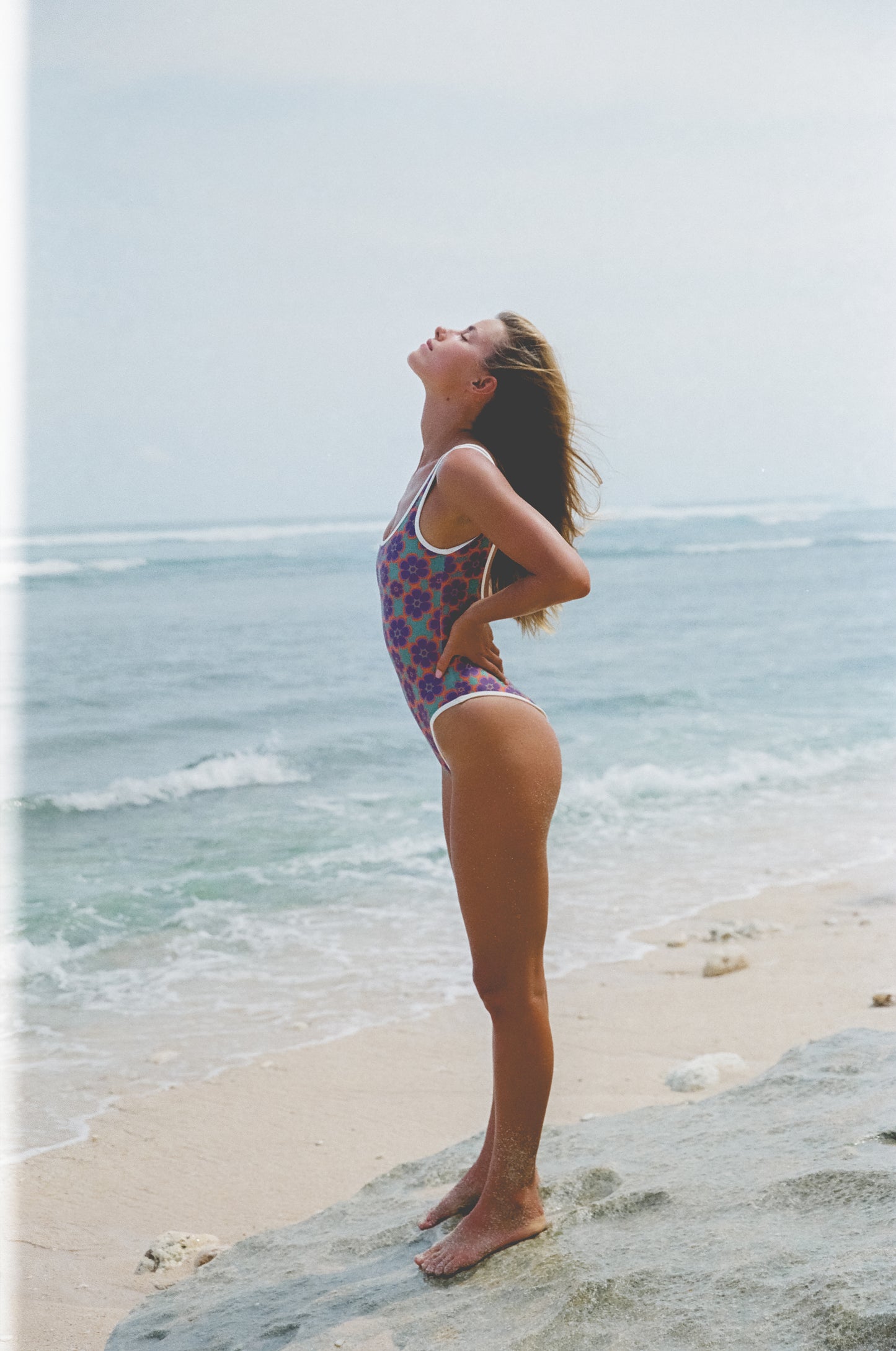 Flower Check - Flamingo One Piece