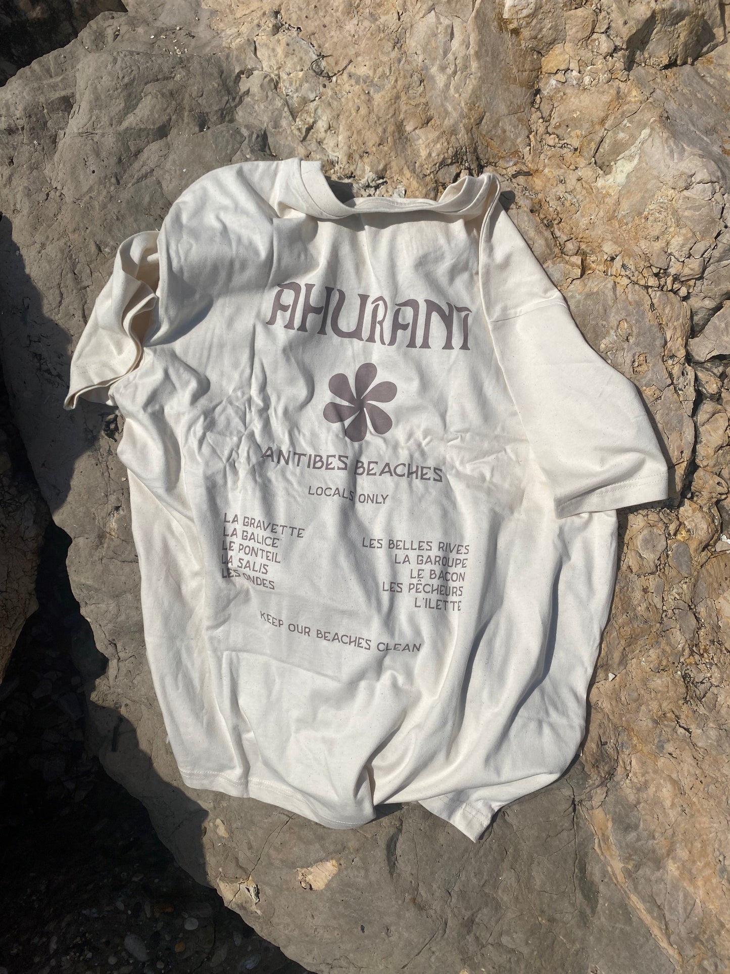 LOCALZ - Oversize Beach Tee Off White